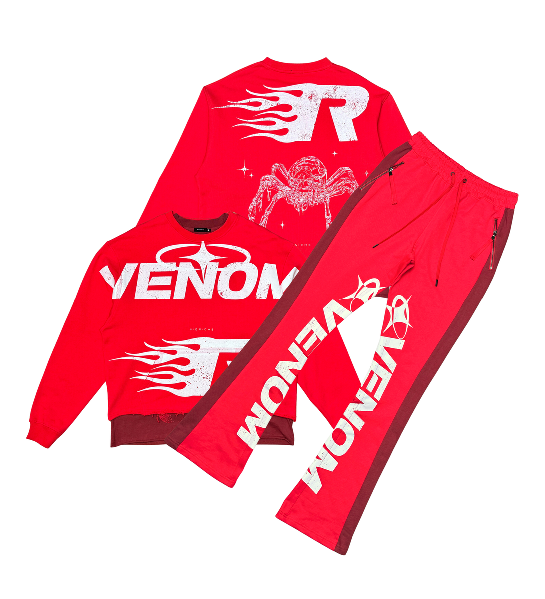 Venom Crew/Tee 2pc Combo | RED