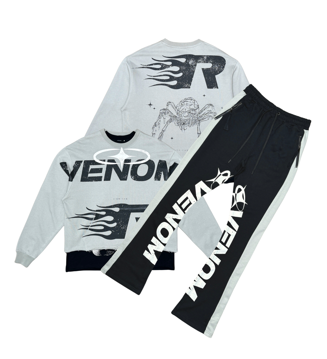 Venom Crew/Tee 2pc Combo | GREY