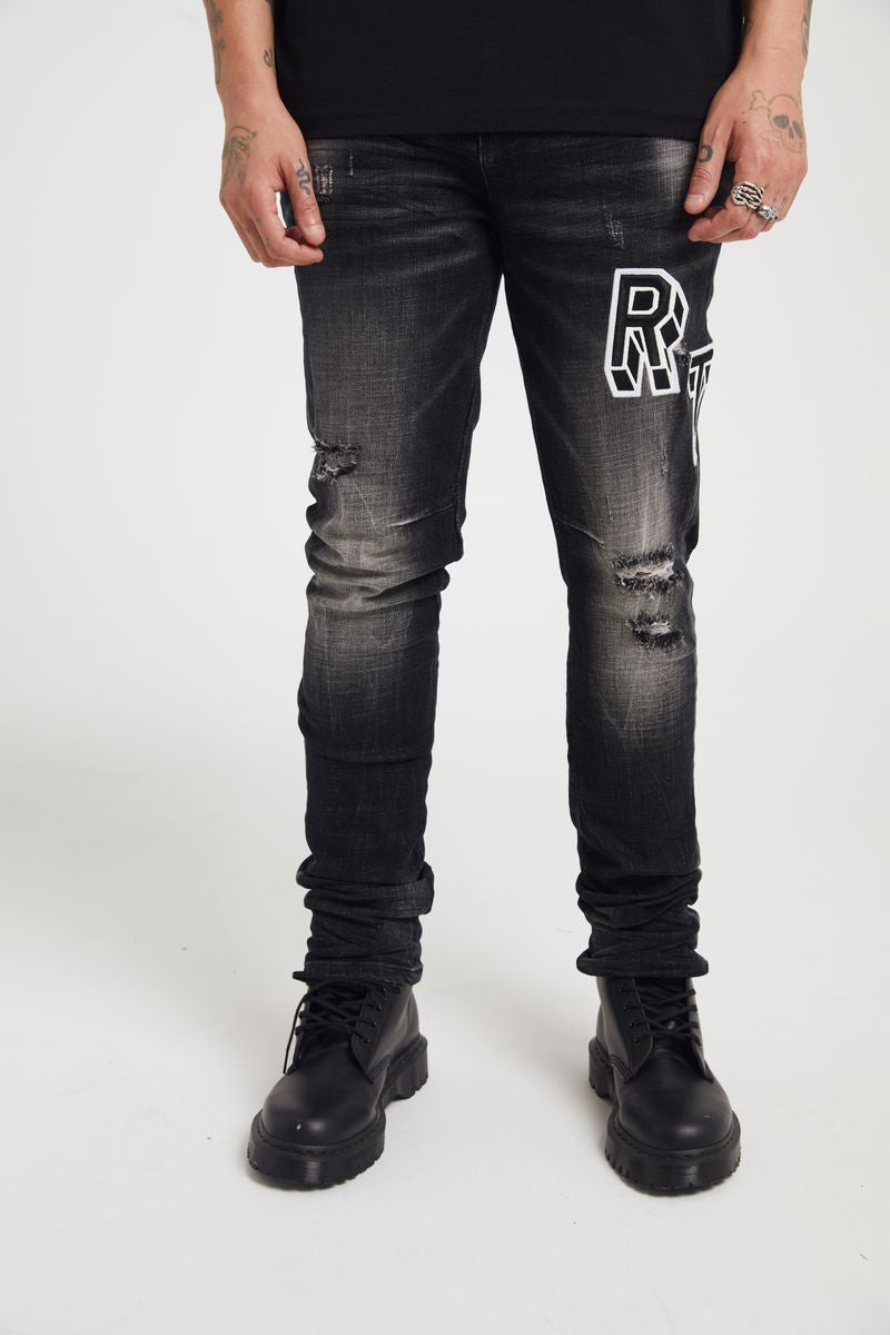 Bryant Collegiate Denim | Charcoal