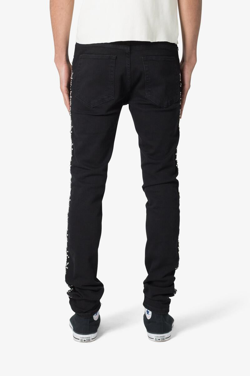 X620 Studded Skinny Denim - Black