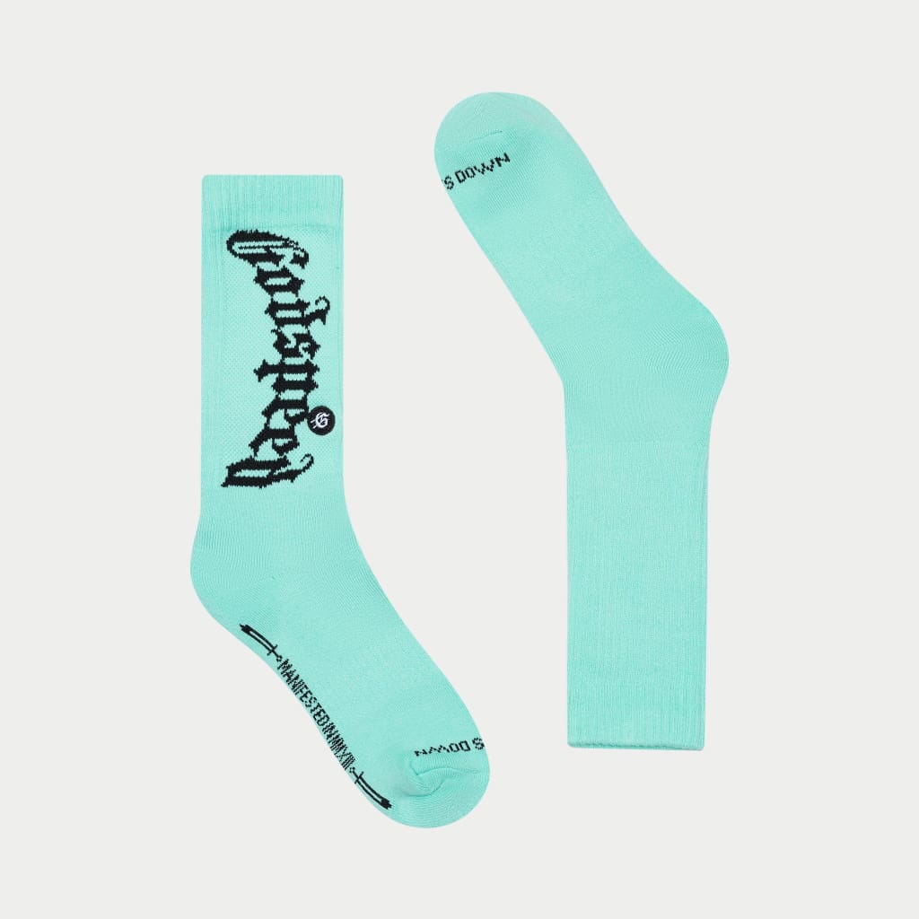 OG Logo Sock (Electric Teal)