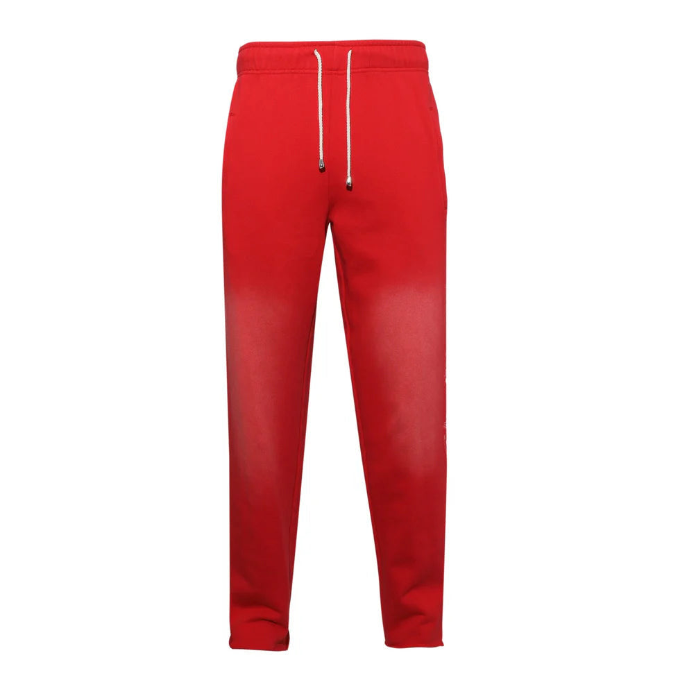 Washed Red Rhinestone Sweatsuit