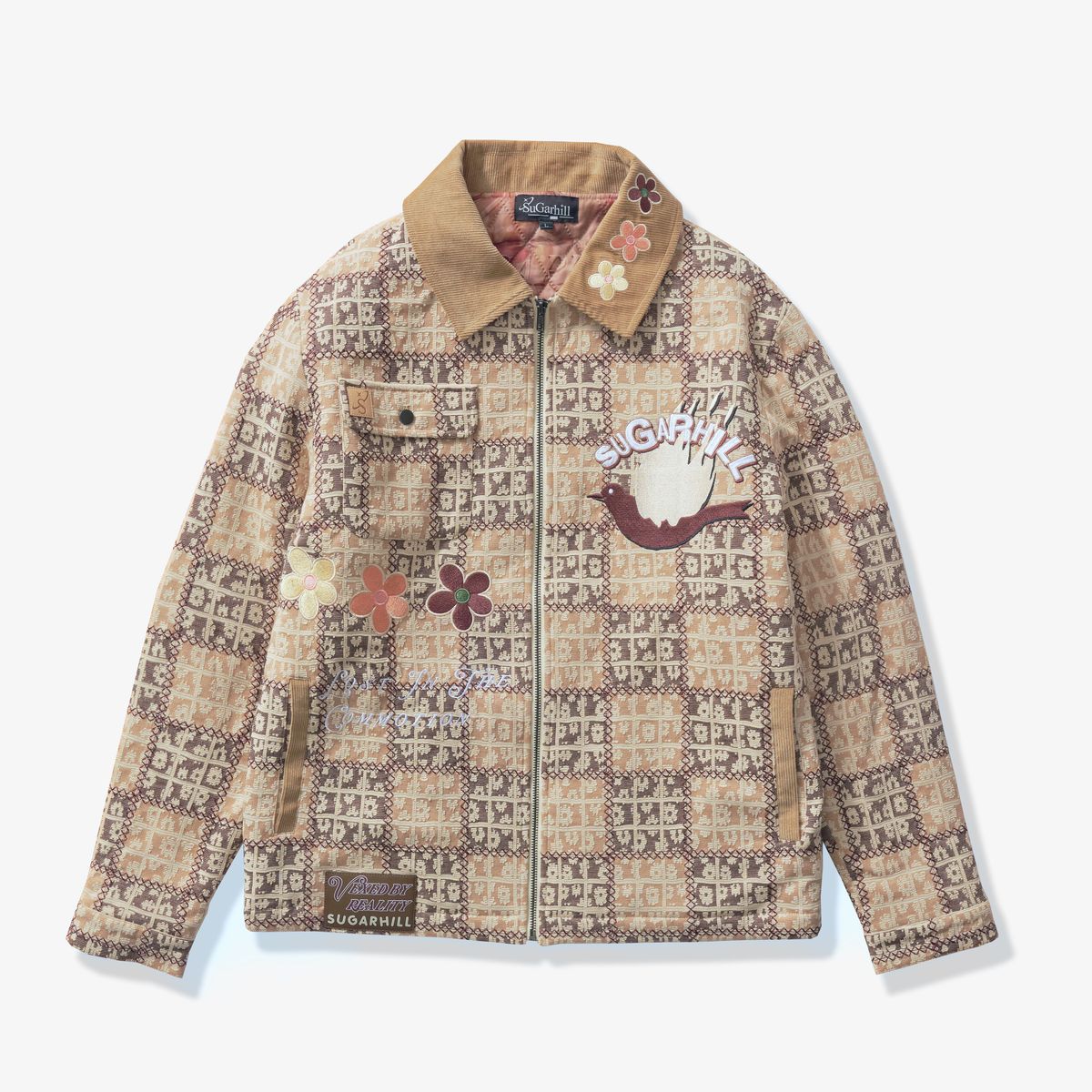 "BLOCKA" PATCHWORK JACKET (BROWN)