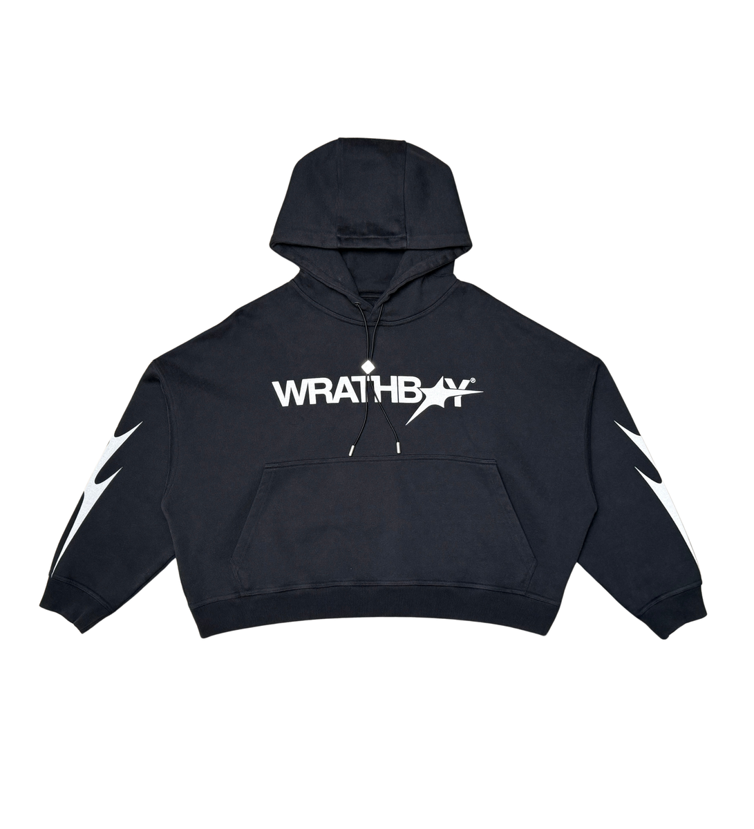 DEATH / GLORY CROPPED HOODIE