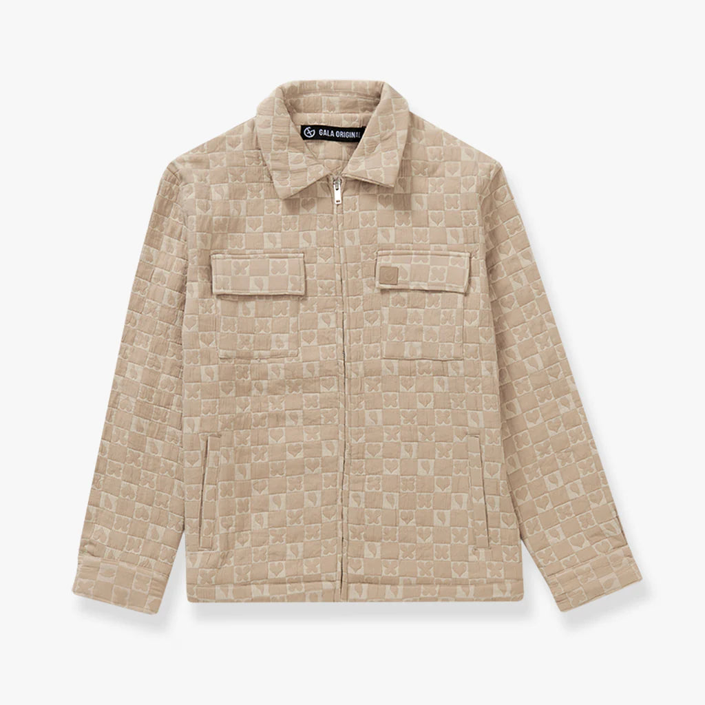 GROOVE QUILTED JACKET (SAND)