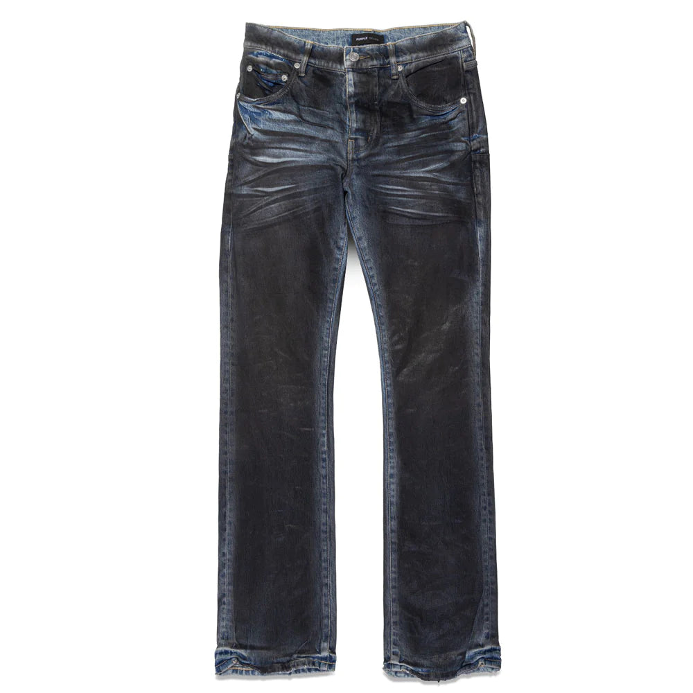 DIRTY COATED FLARE DENIM | BLACK