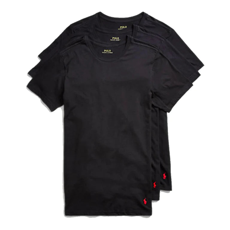 Slim Fit Crewneck Pack of Tees | Black