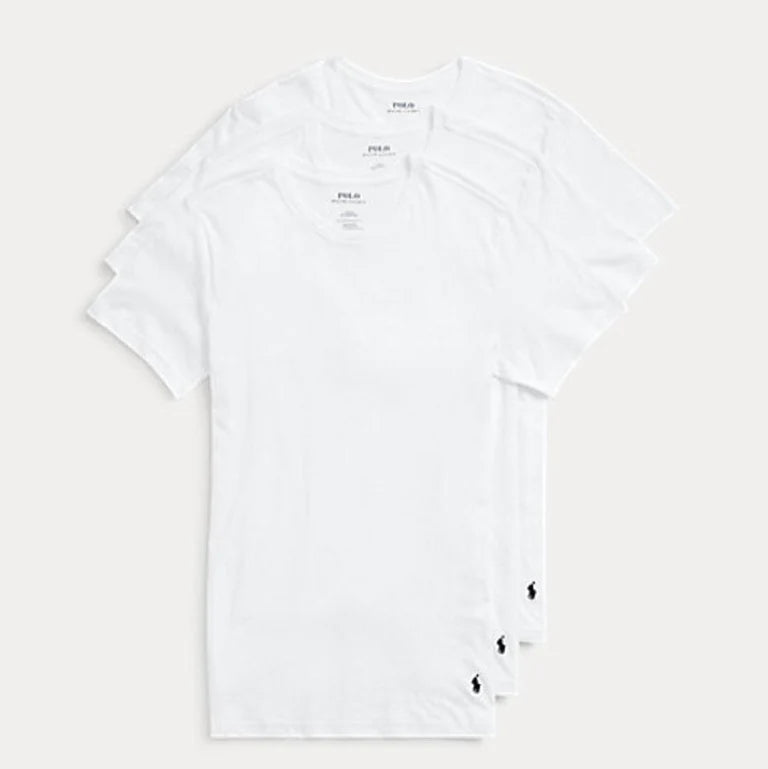 Slim Fit Crewneck Pack of Tees | White