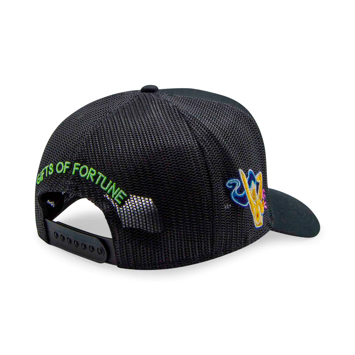 Neon Girl Trucker Hat | Navy