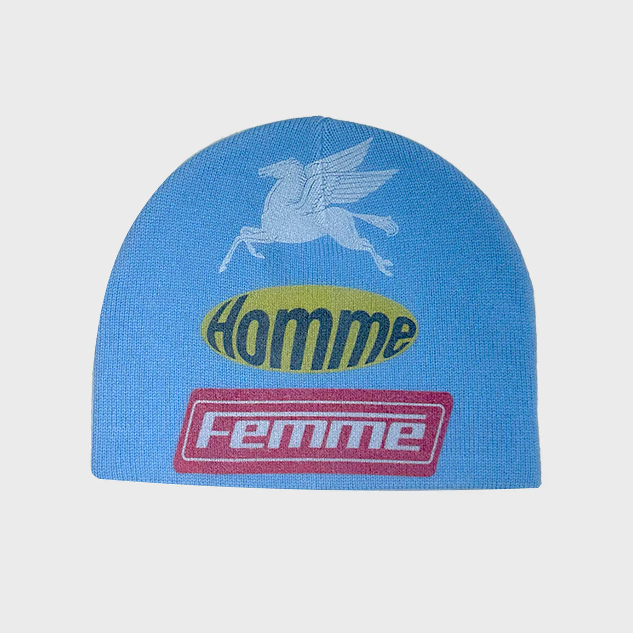 WOOL RACING BEANIE BLUE