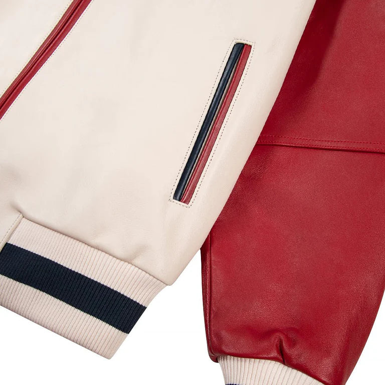 World Famous Soda Club Jacket | Ivory/Cabernet/Navy