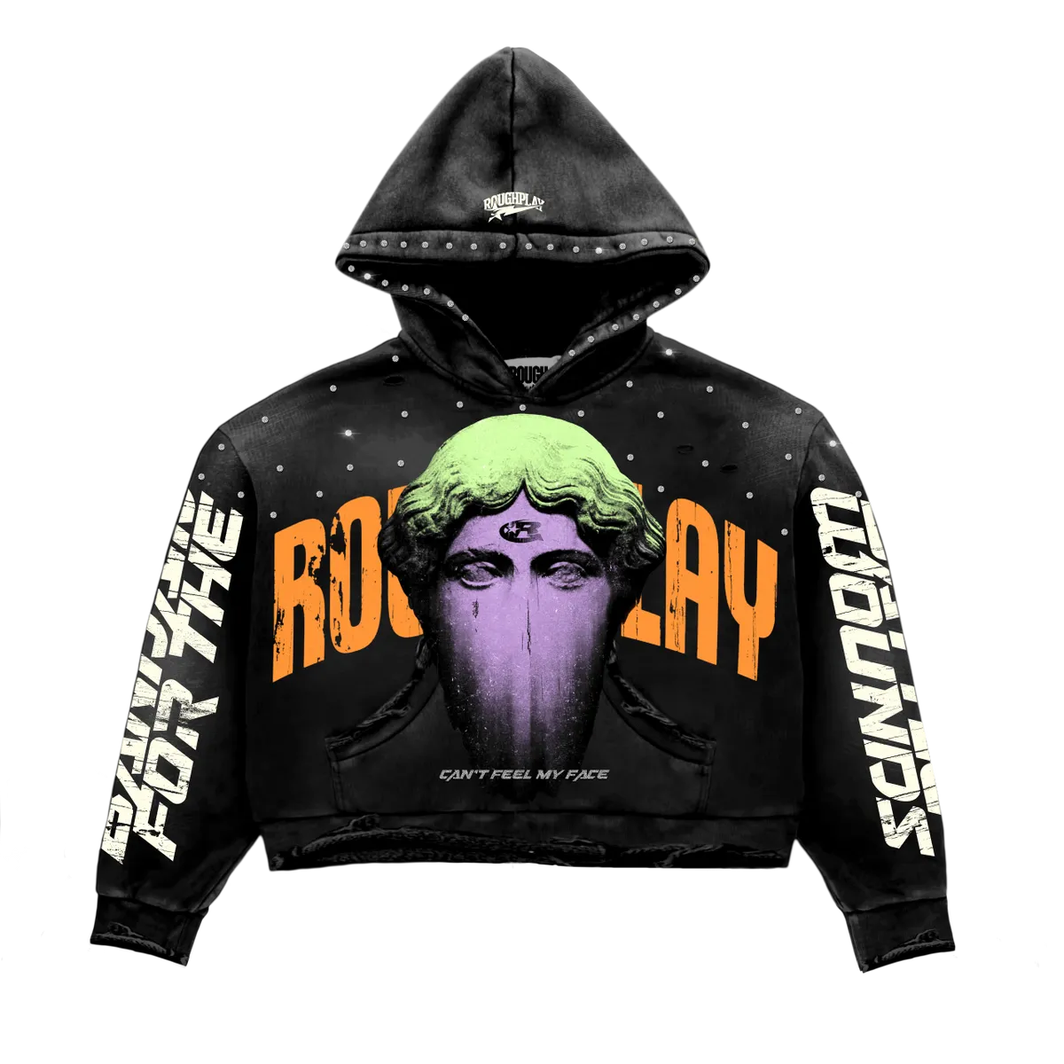 RoughPlay🩹Can’t Feel My Face Hoodie