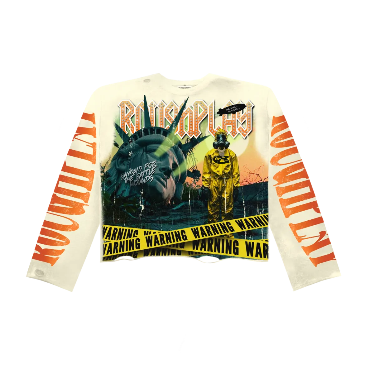 RoughPlay🩹Warning Long Sleeve (TAN)