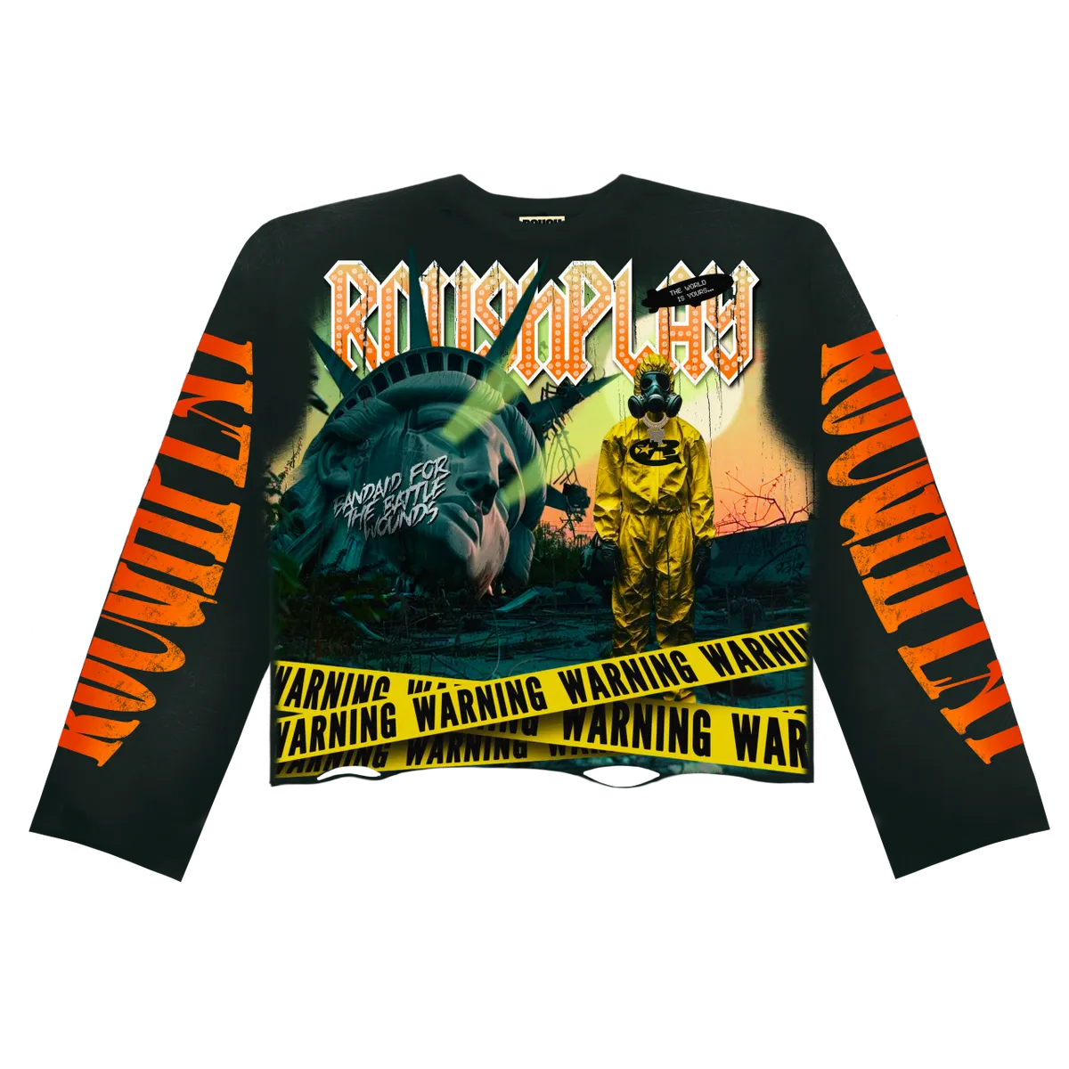 RoughPlay🩹Warning Long Sleeve (GRN)