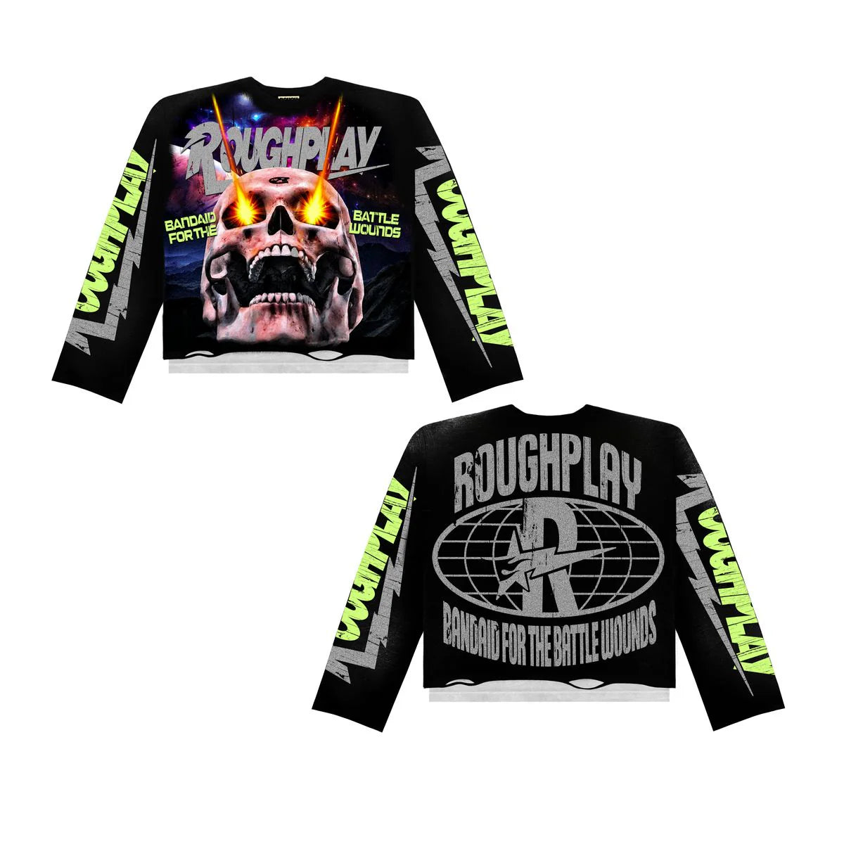 ROUGHPLAY - POWER SKULL LONG SLEEVE - BLACK