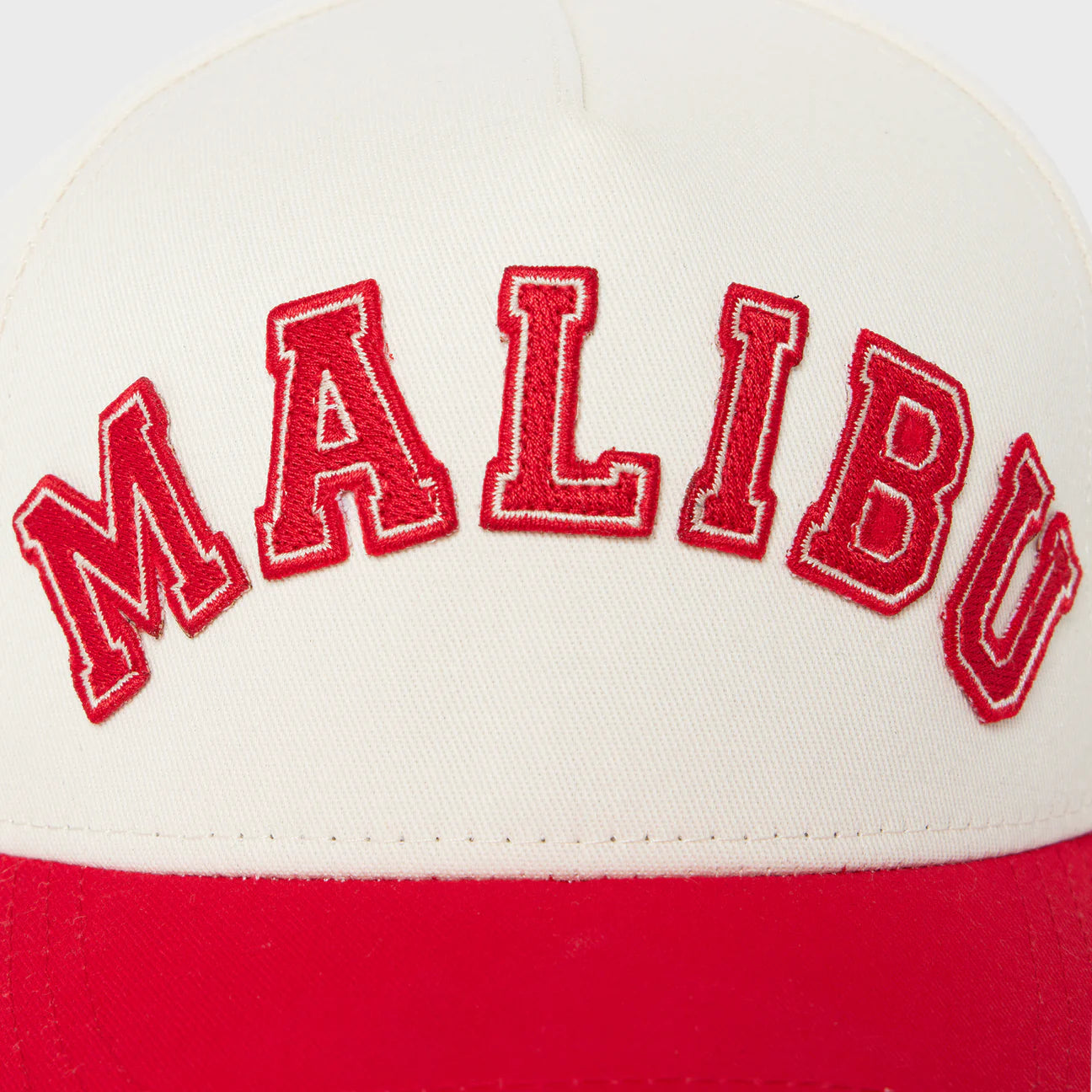 MALIBU LEATHER STRAP BACK RED