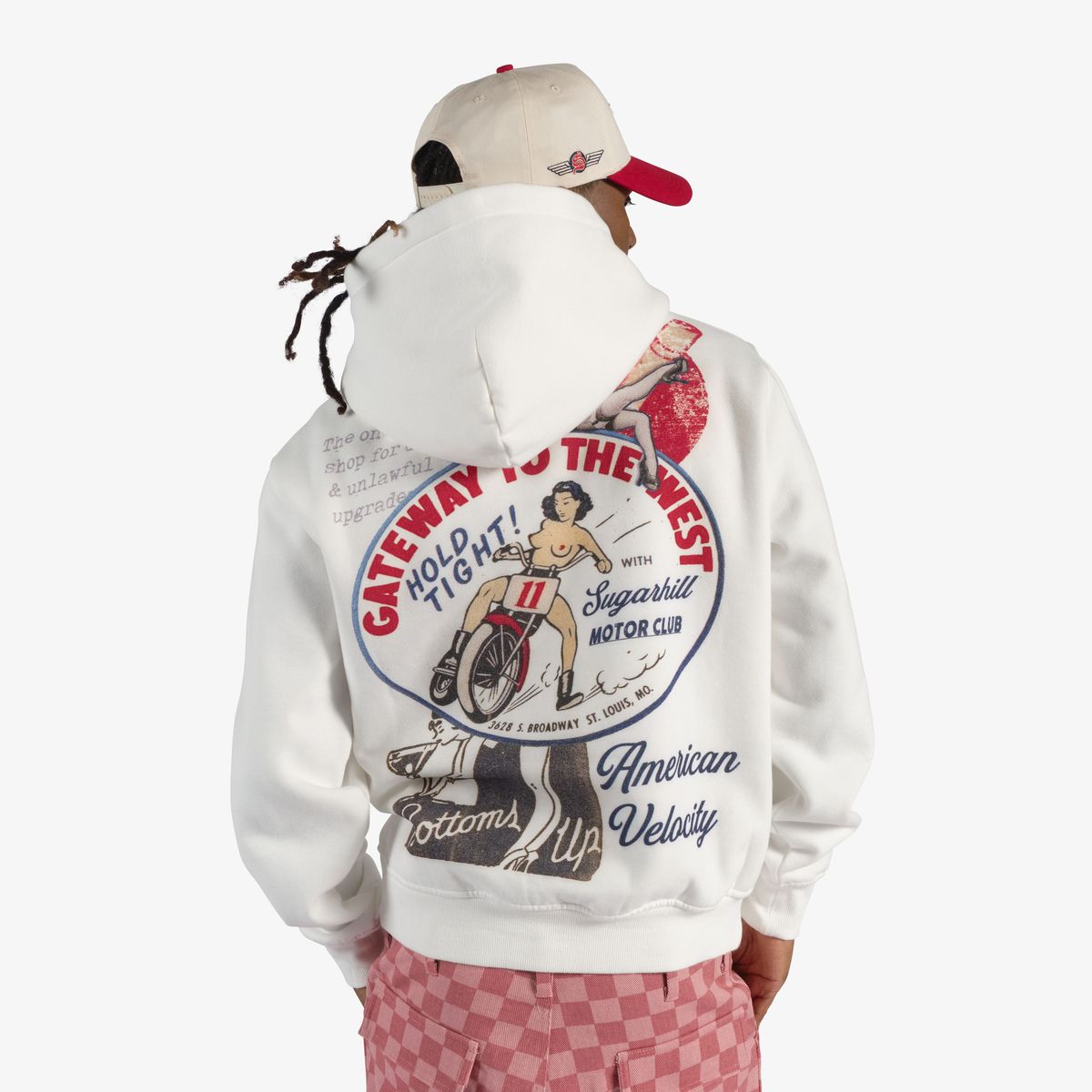 VELOCITY” HOODIE (WHITE)