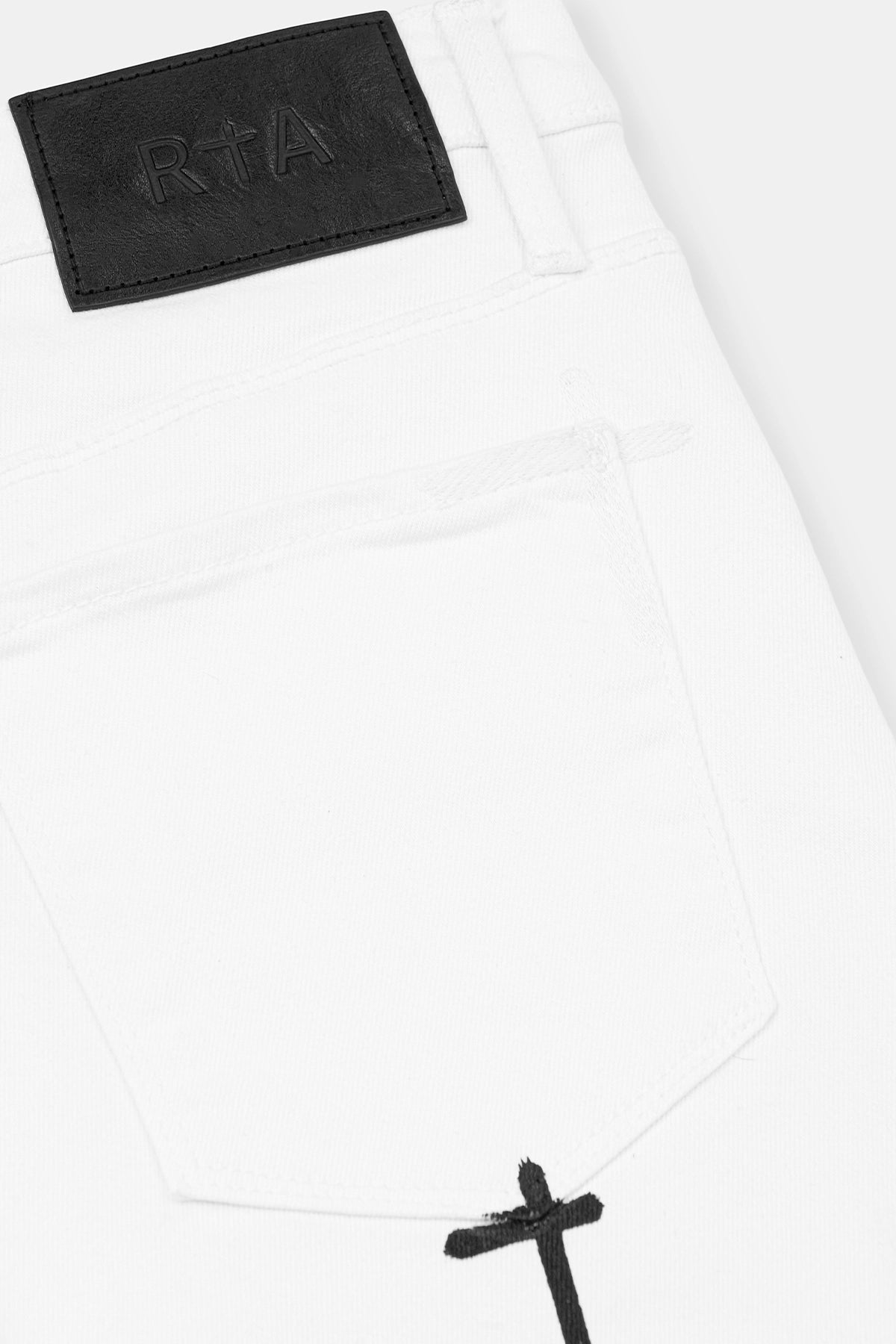 BRYANT SKINNY JEAN | WHITE REST IN PEACE