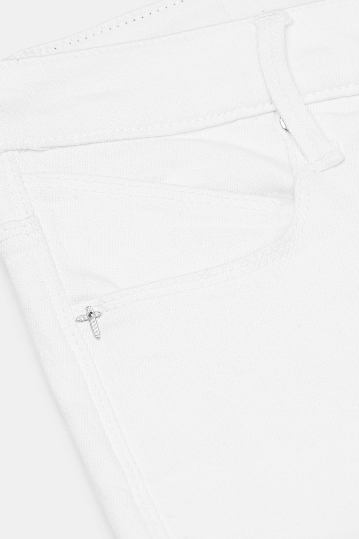 BRYANT SKINNY JEAN | WHITE REST IN PEACE