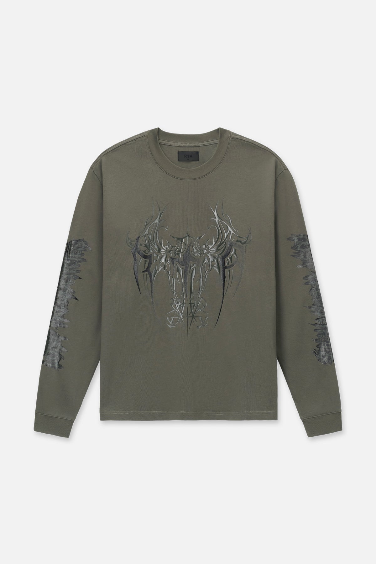 LAWRENCE LONG SLEEVE TEE | OLIVE CYBER SIGILISM RTA