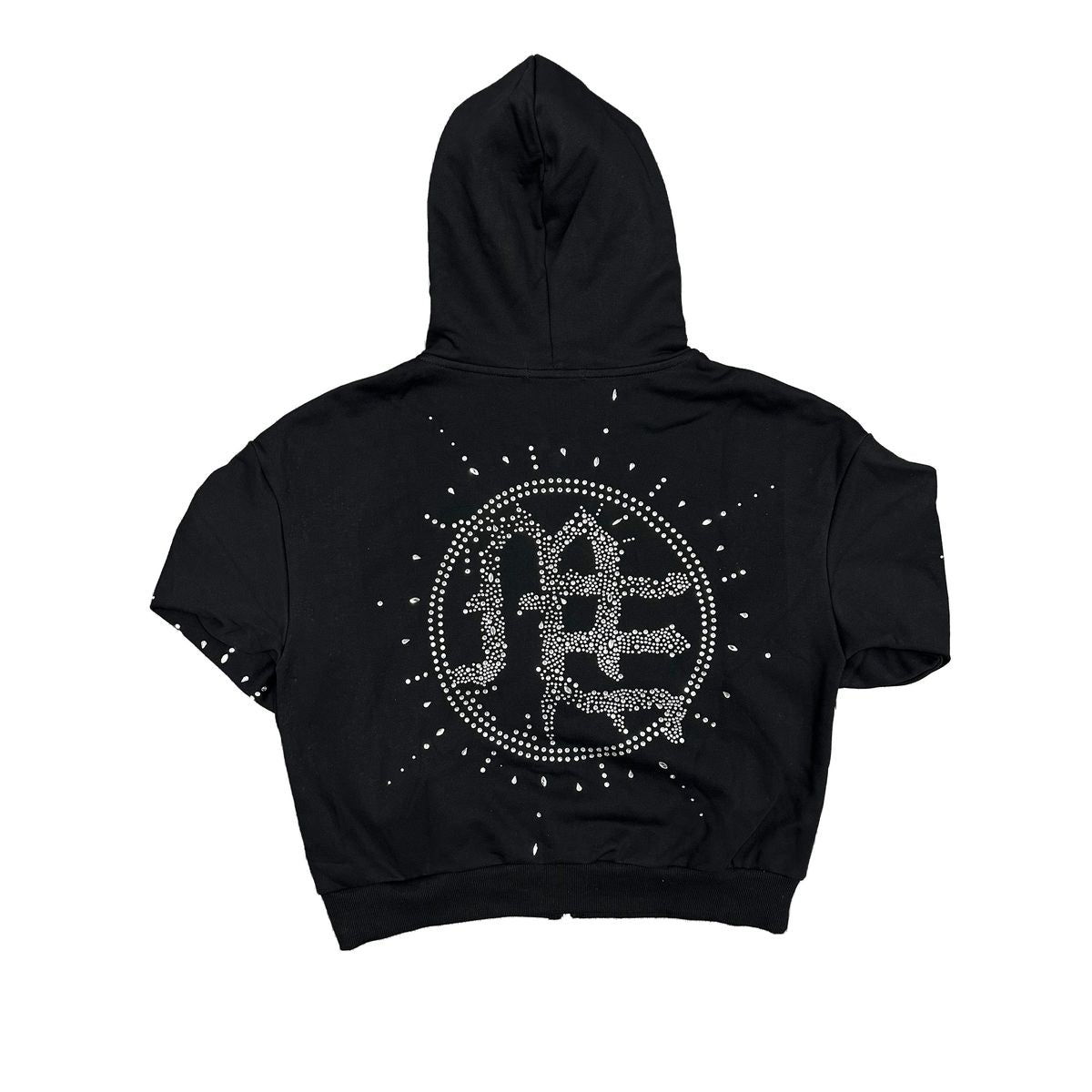 Eclipse’ Black Rhinestone Hoodie