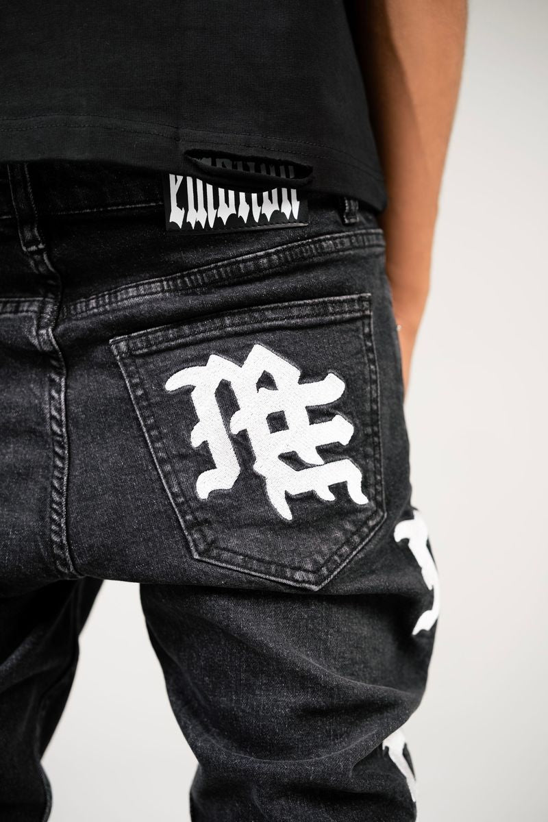 Monogram Denim Black Wash