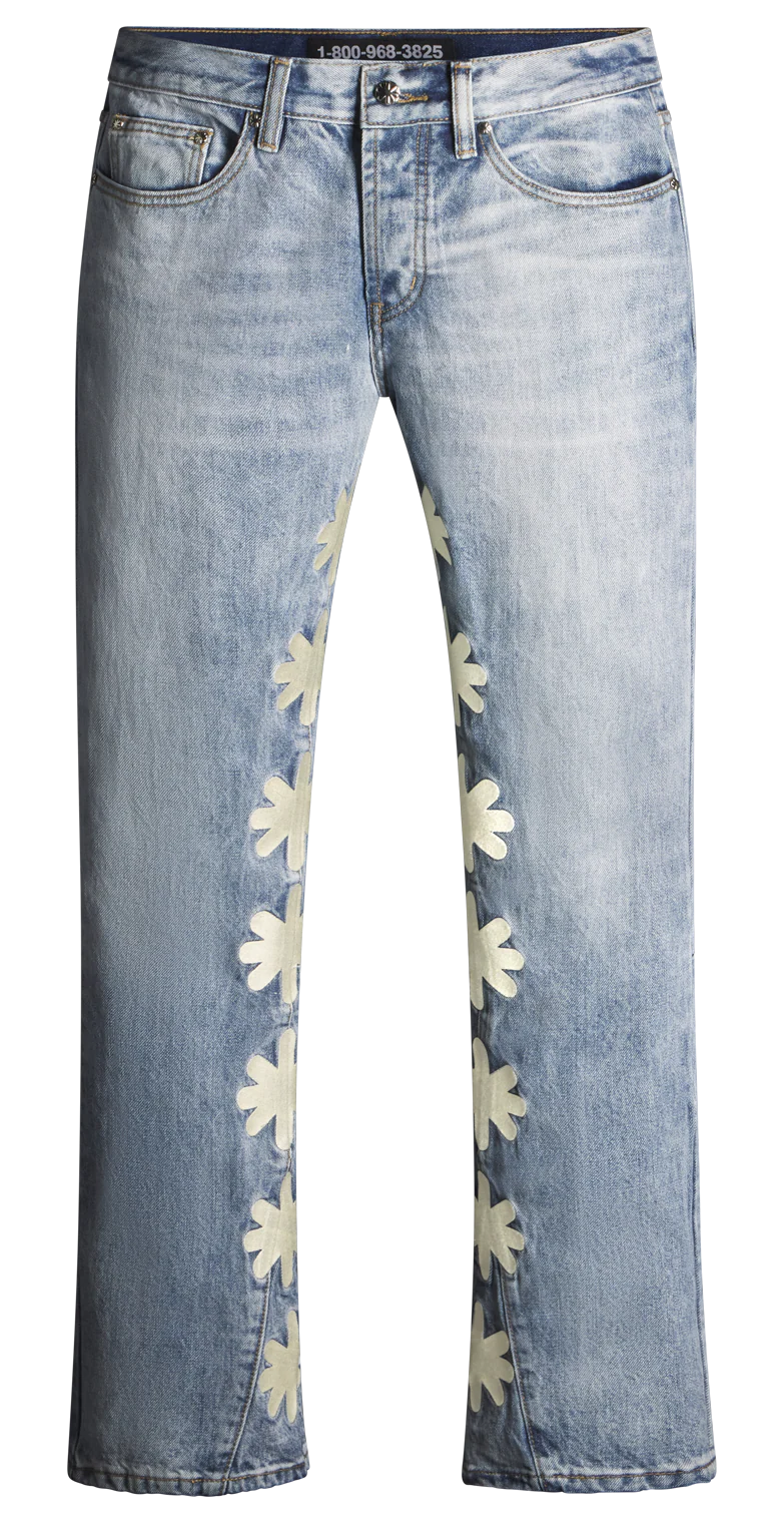 LOSTSHDWS LGHTSHDWS SUN LOGO DENIM (BONE)