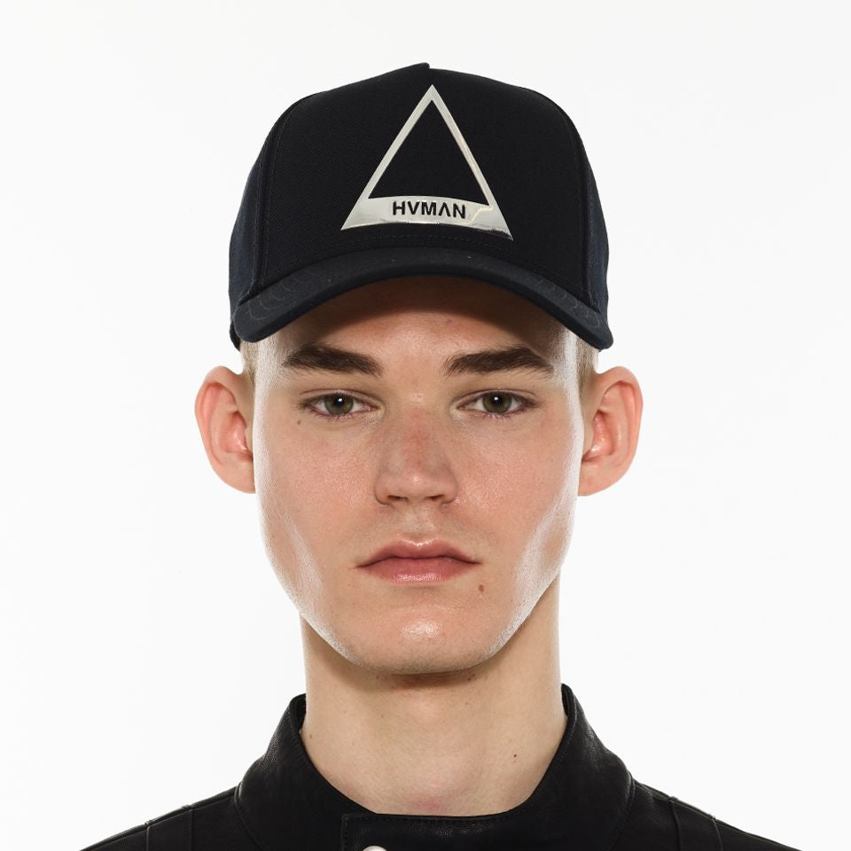 TRIANGLE LOGO MESH TRUCKER CAP