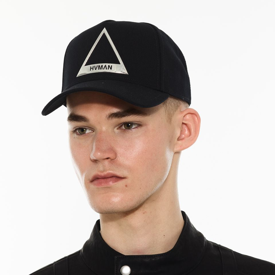 TRIANGLE LOGO MESH TRUCKER CAP