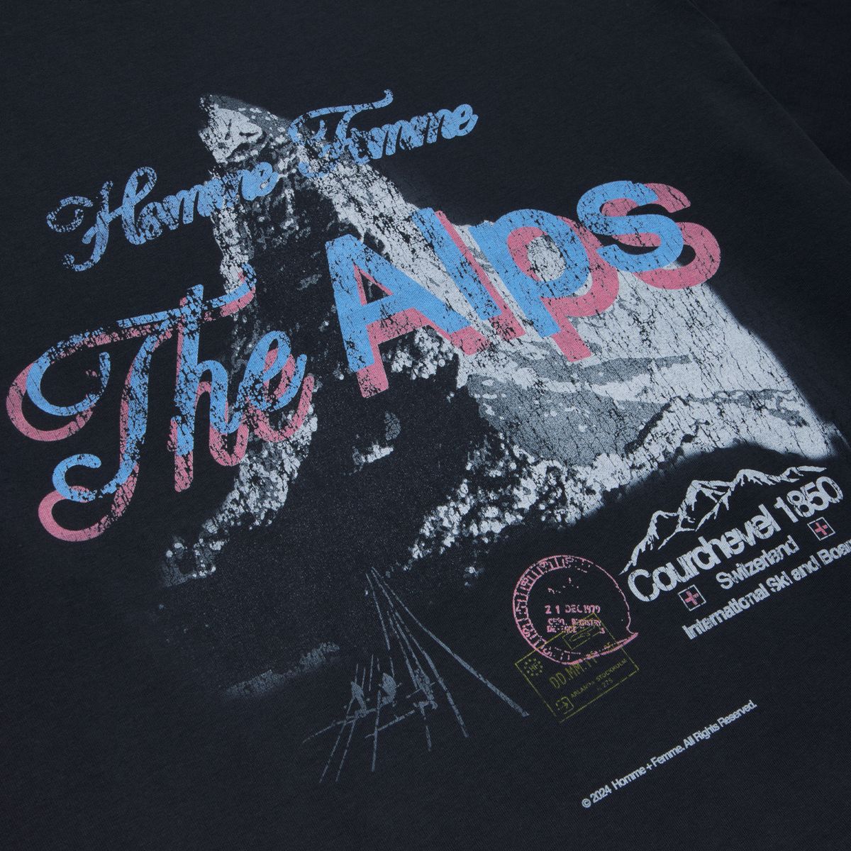 Swiss Alps Cropped Tee