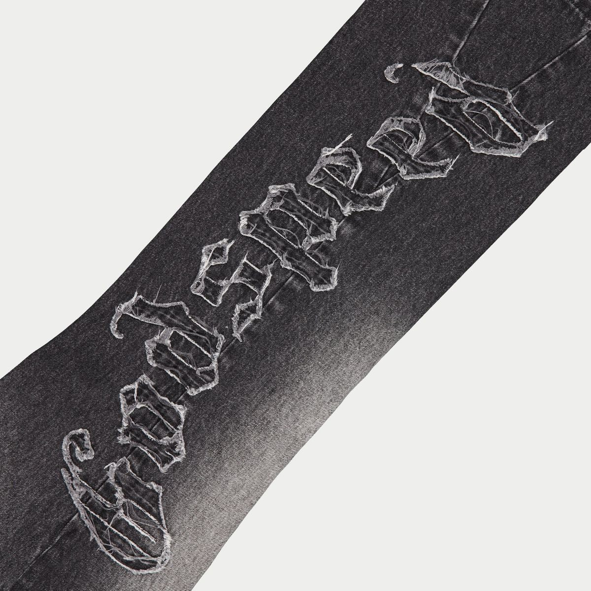OG Logo Flared Denim Stitched (Grey Wash)
