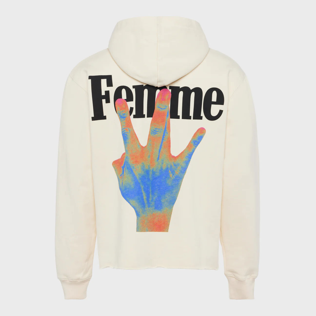 TWISTED FINGERS INFRARED HOODIE CREAM