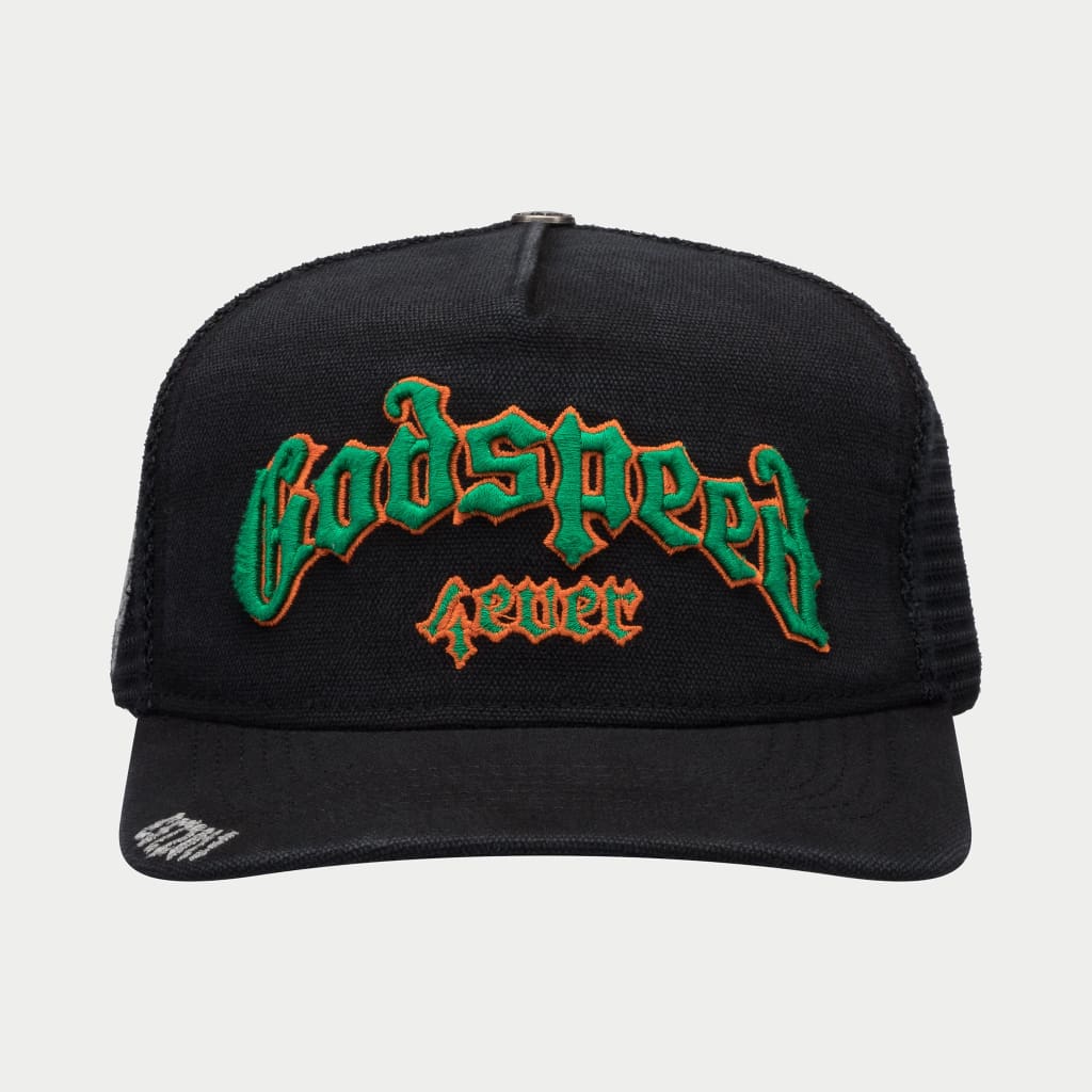 GS FOREVER TRUCKER HAT (VINTAGE BLACK/GREEN/ORANGE