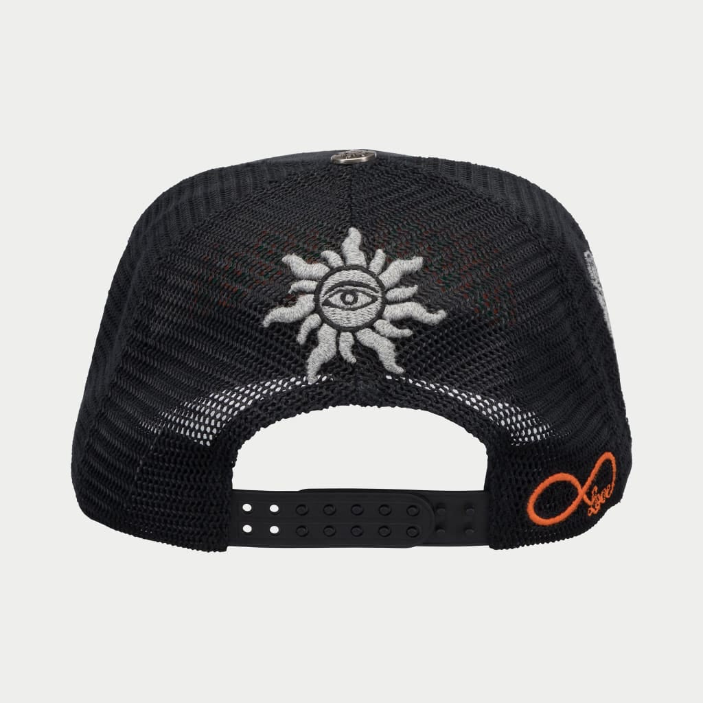 GS FOREVER TRUCKER HAT (VINTAGE BLACK/GREEN/ORANGE