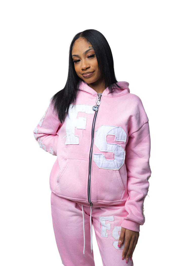 FOREVER SITUATED SWEATSUIT | PINK