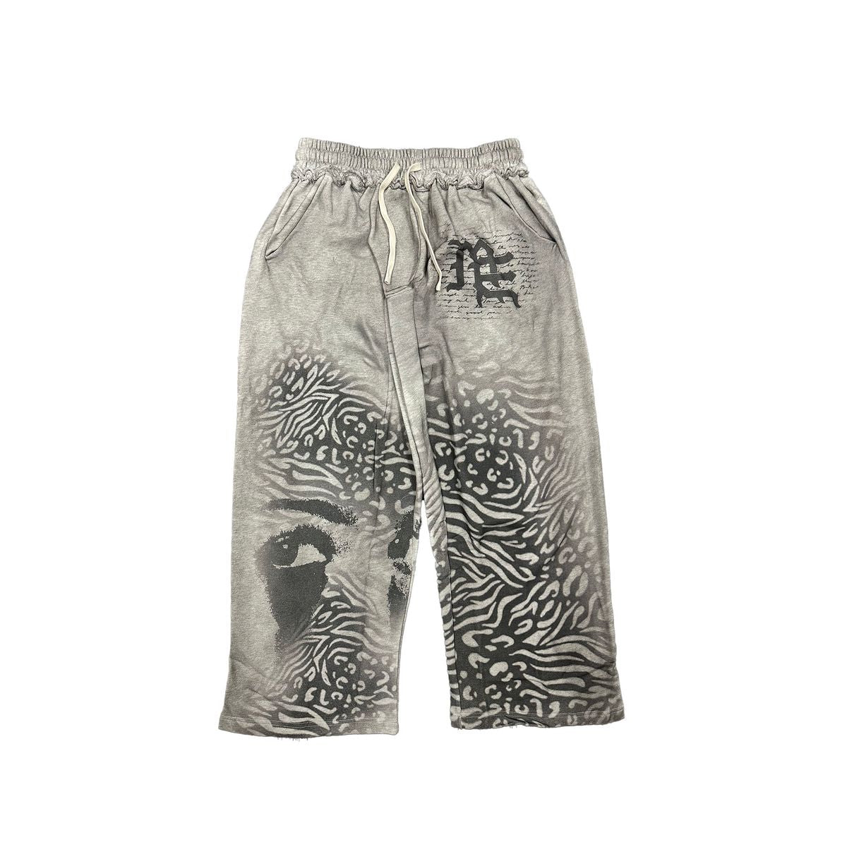 Grey 'Striped' Sweatpants