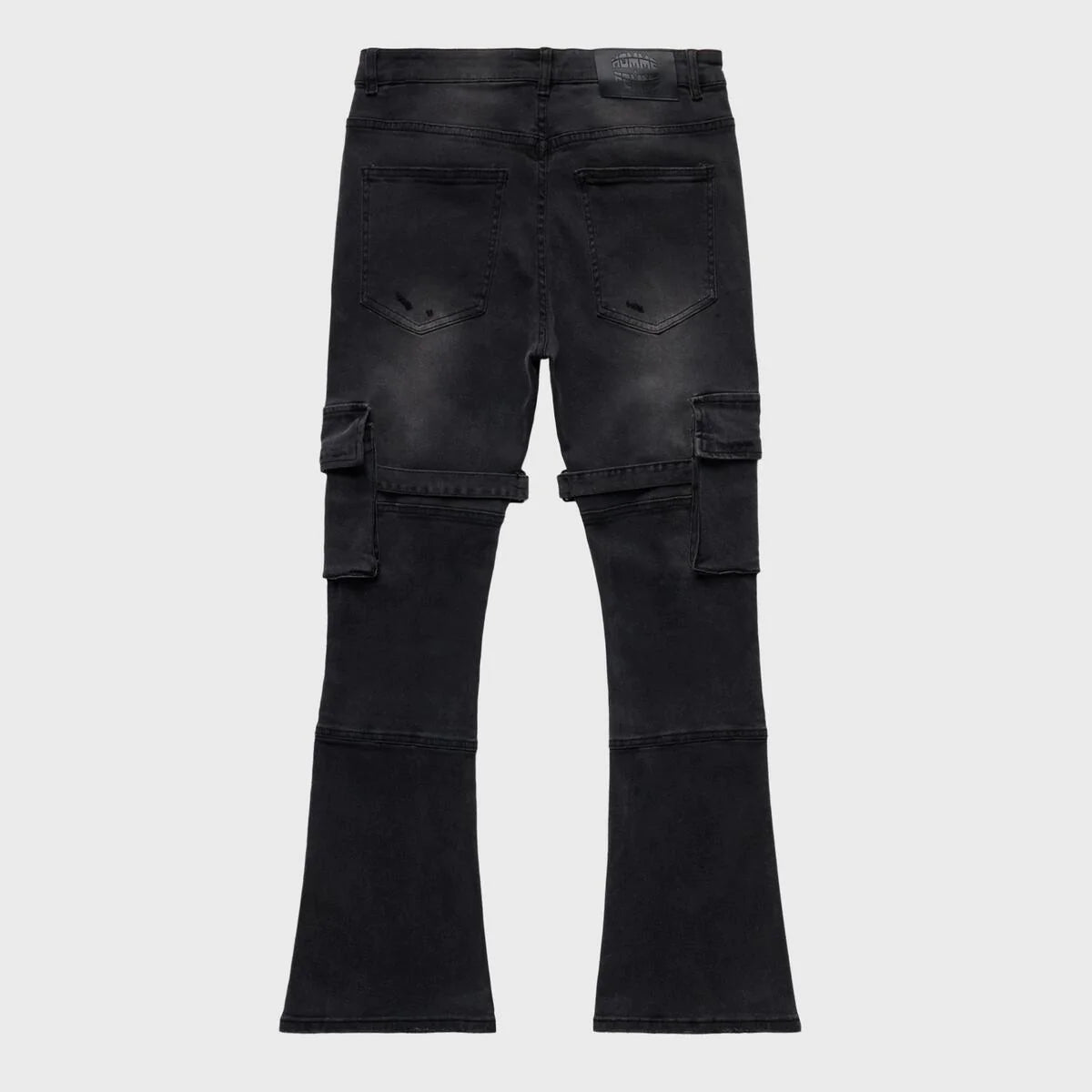 Distressed Strap Cargo Black