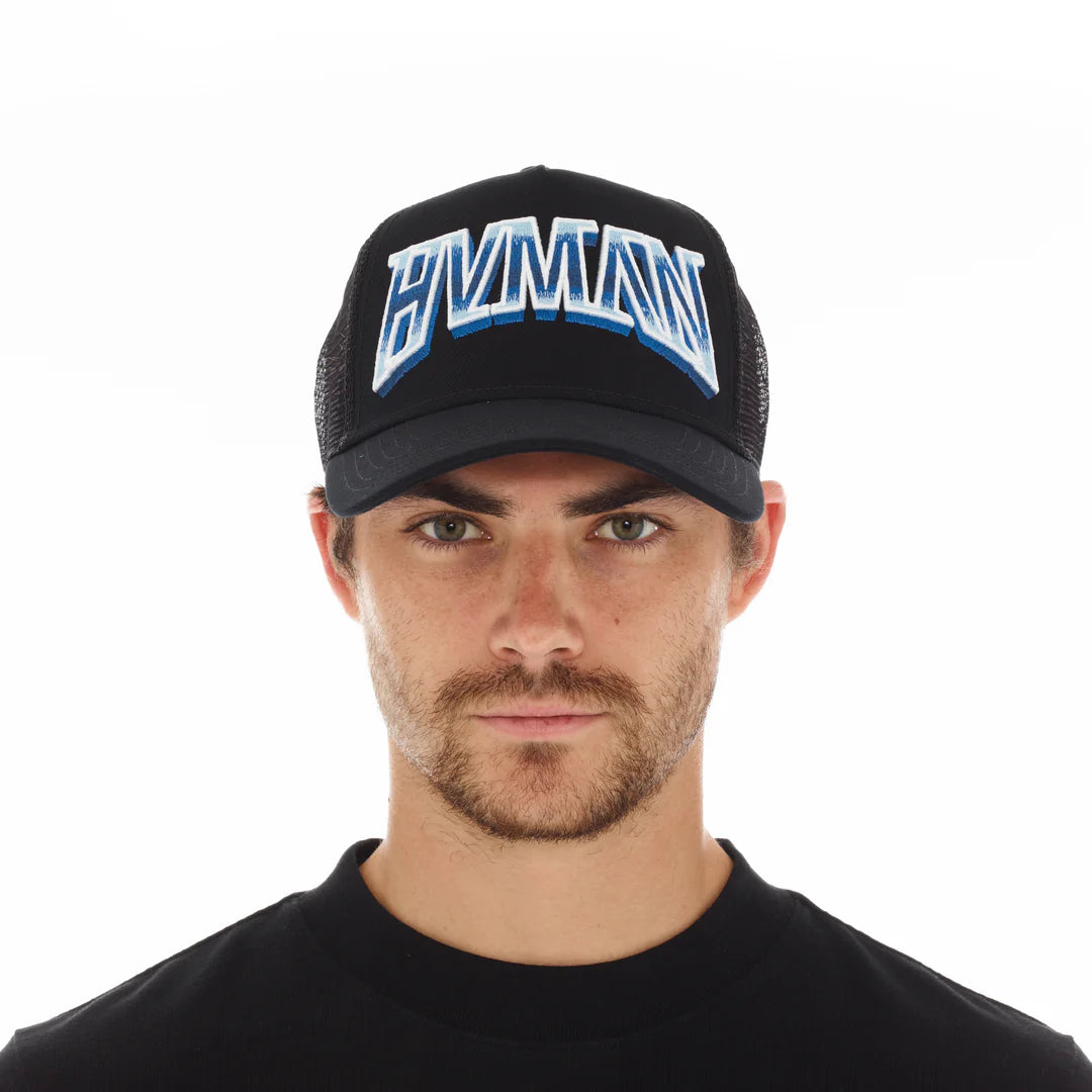 HVMAN MESH TRUCKER CAP IN BLACK