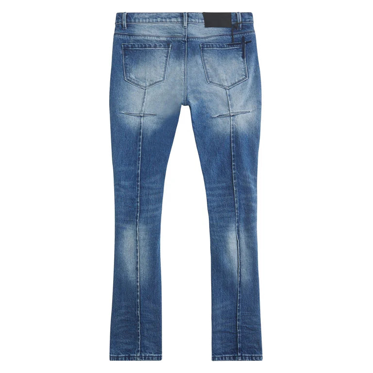 Clayton Medium Wash Distressed Denim