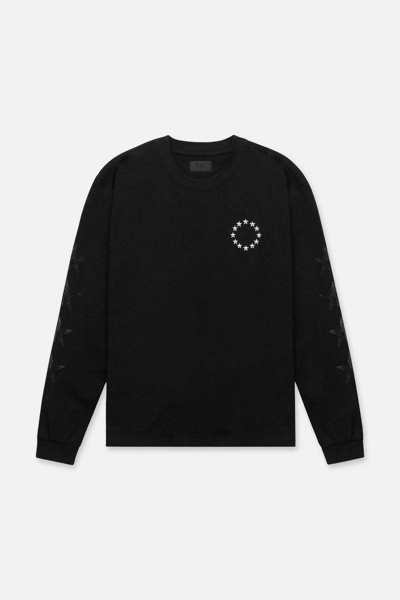 LAWRENCE LONG SLEEVE TEE | BLACK ON BLACK CHERRIES