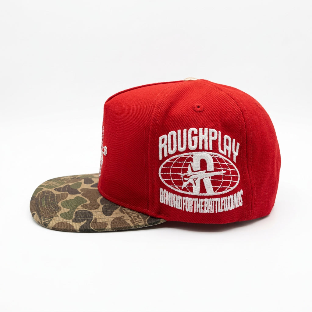RED CAMO SNAPBACK