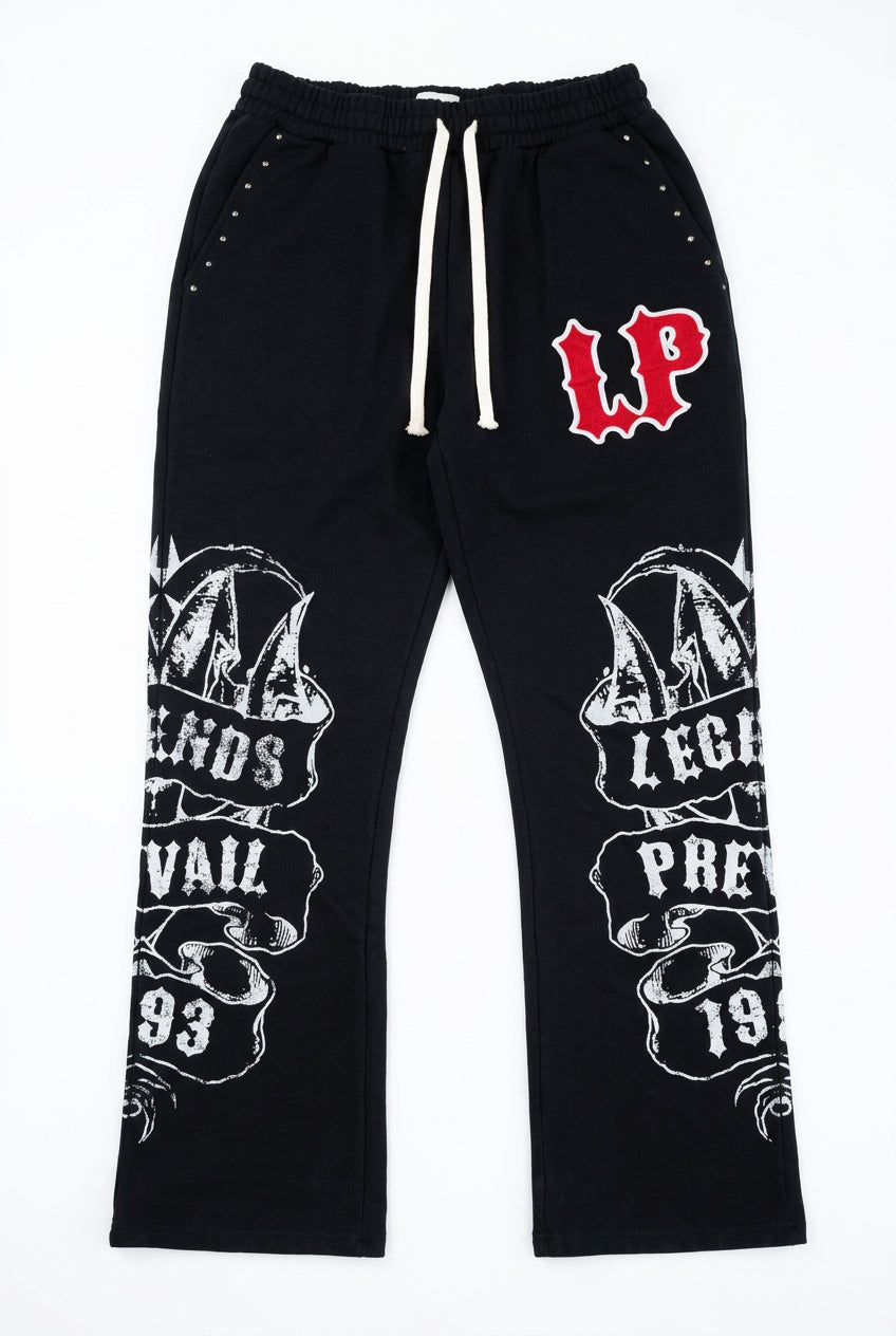 LP SWEATSUIT BLACK RED