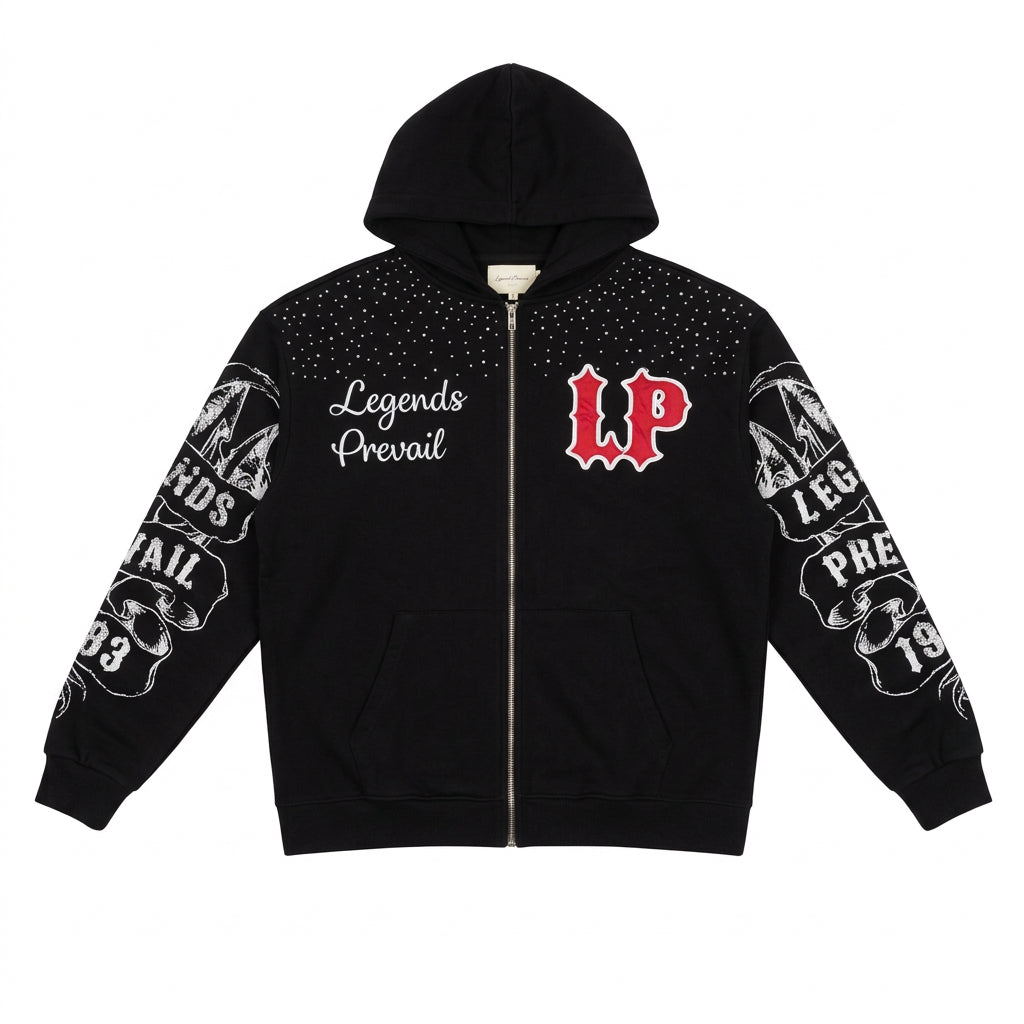 LP SWEATSUIT BLACK RED