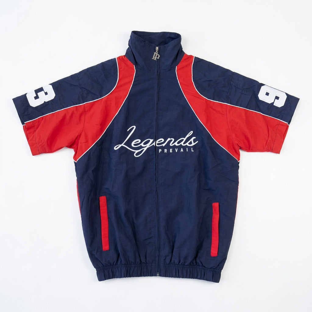SWISHY SHORT SET NAVY RED