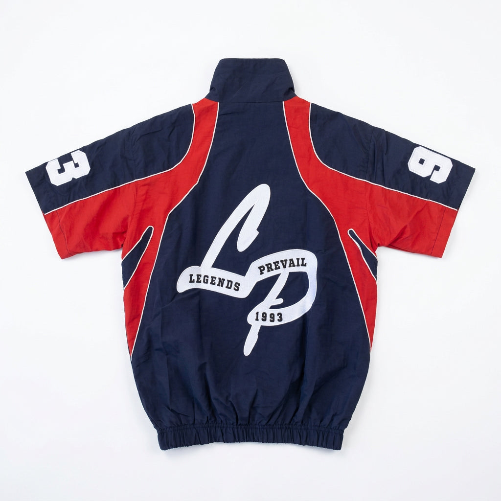 SWISHY SHORT SET NAVY RED