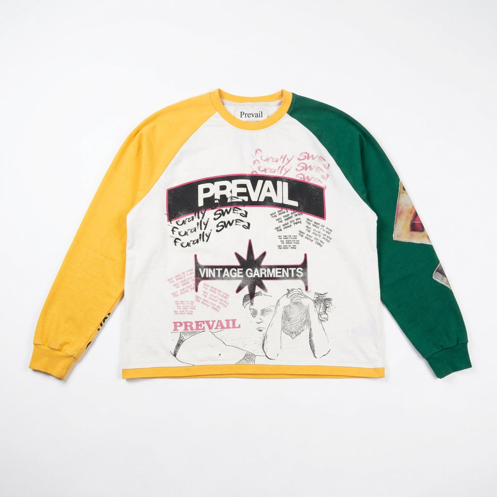 COLOR BLOCK LONG SLEEVES T-SHIRT
