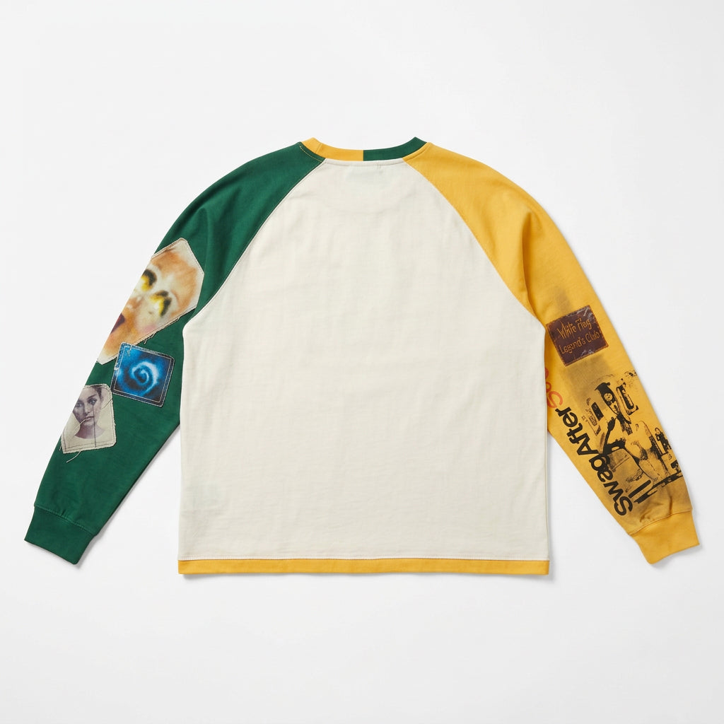 COLOR BLOCK LONG SLEEVES T-SHIRT